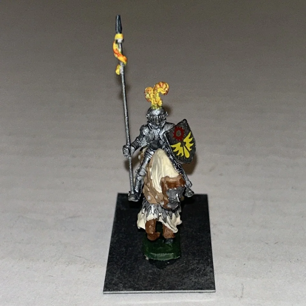 Ral Partha Pewter‎ Medieval Knight On Armored Horse Warhammer Miniature Painted